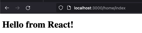 Hello from React